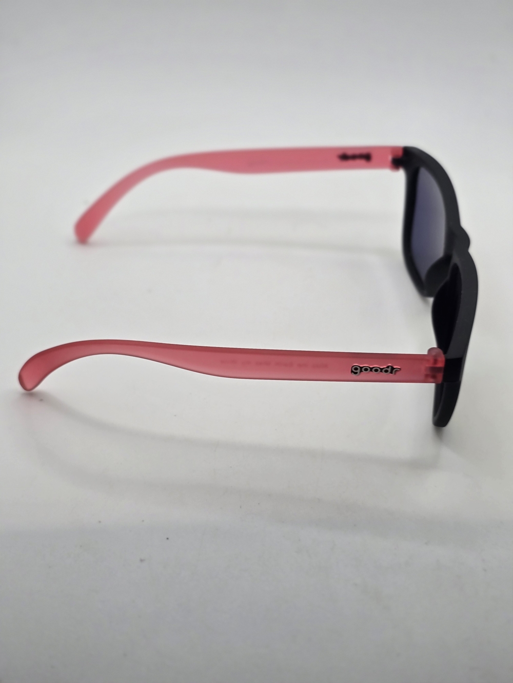Goodr Miss the Earth, Miss my Wine Sunglasses - Black Frame with Pink Temples - Picture 5 of 7